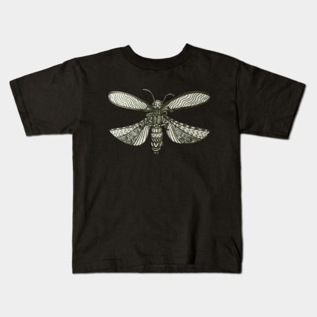 Lightening Bug Kids T-Shirt by J.Rage